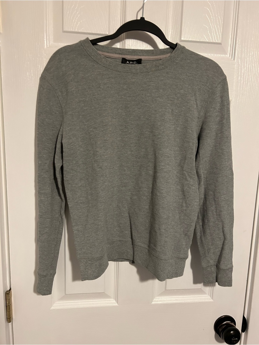 A.P.C. Rue Madame Paris Grey Crewneck Sweatshirt